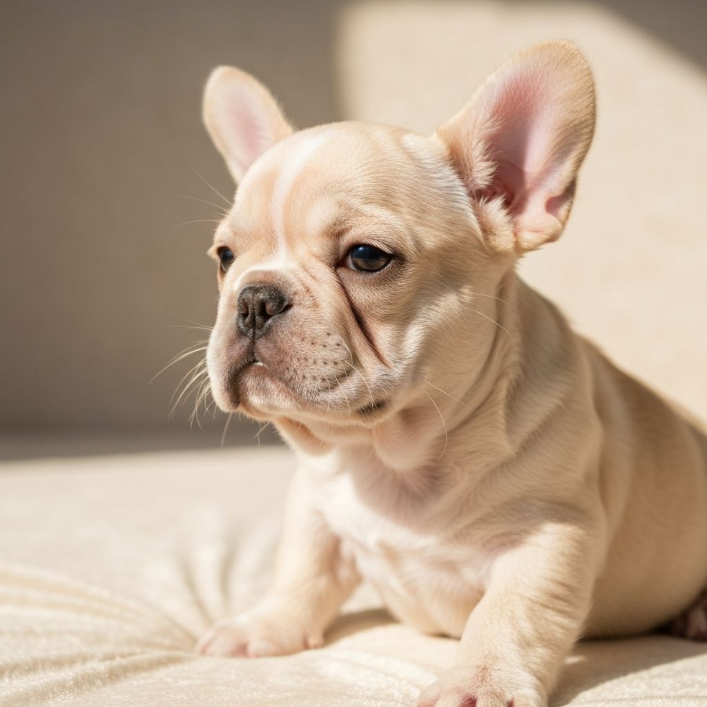 Beautiful fluffy French Bulldog puppy